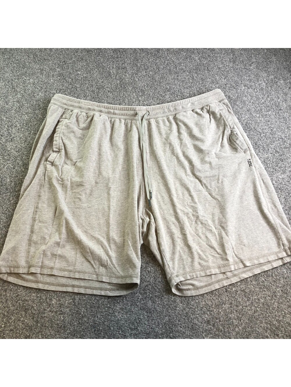 TASC Performance Shorts Mens 3XLB Light Gray Pockets Organic Bamboo Stretch